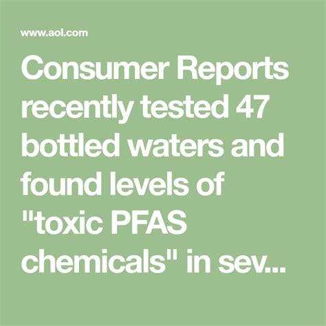 bottled water chemical test results|consumer reports bottled water problems.